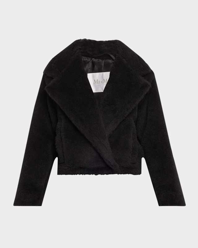 Oggeri Short Alpaca Wool Teddy Coat
